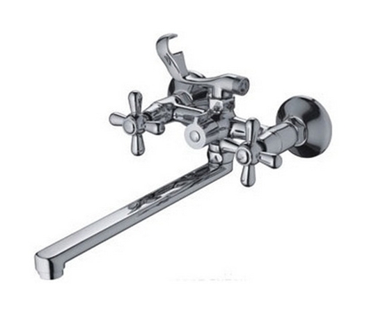 Смеситель ванна кер Frap F2225 лат L излив крест