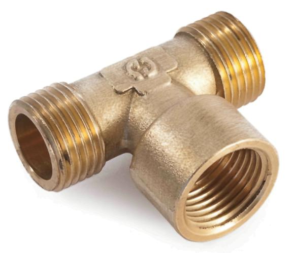 Тройник    1/2" шгш GF