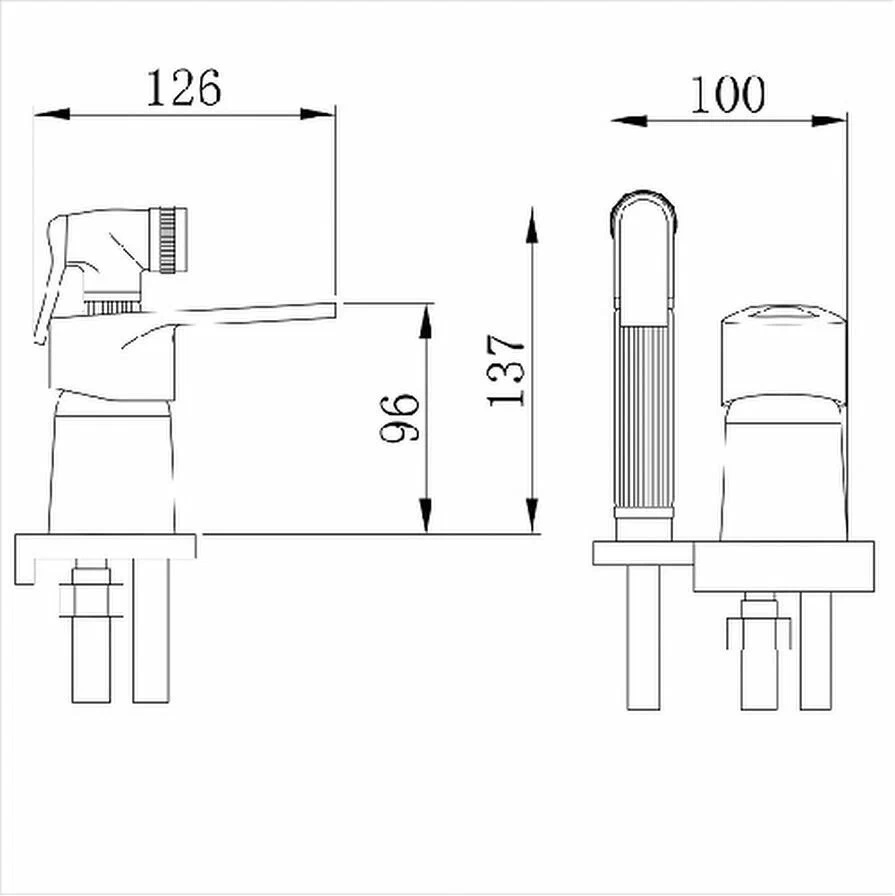 Смеситель гигиенический душ шар Potato P430 прист