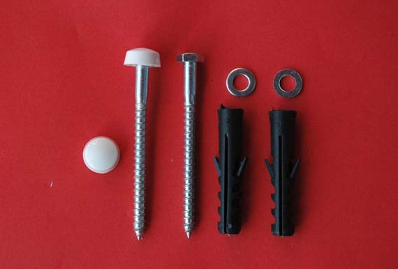 Крепеж д/унитаза тип К белый