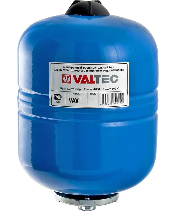 Бак расширительный Valtec гвс/хвс 24л синий