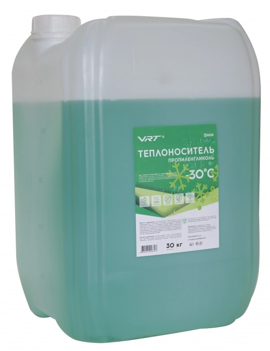 Теплоноситель VTR 30 кг пропиленгликоль зелёный VR.P.G.30.30