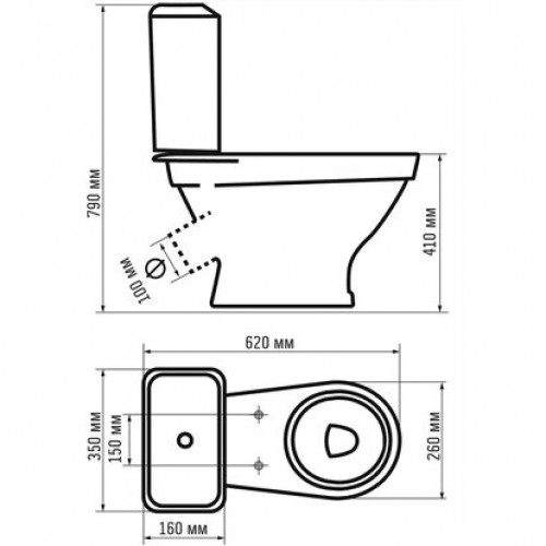 картинка Компакт Gesso W 102 Home de Luxe антивсплеск косой 1 реж полипр(-/-/1 шт)