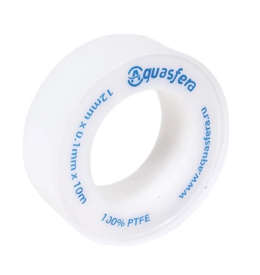 картинка Лента Фум Aquasfera 12 мм*0,1 мм*10 м(10/100/1 000 шт)