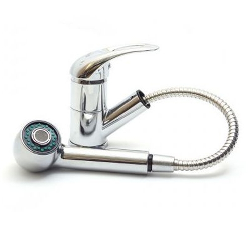 Смеситель кухня шар Frap F6002-В выдвиж лейка 40мм 2-шпильки