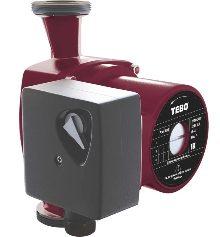 Насос циркуляционный Tebo 25/6-180 в компл с гайк и кабелем