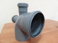 Отвод 110/50*90° вверх/назад патрубок ПП