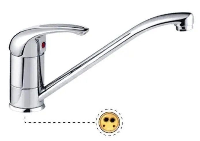 картинка Смеситель кухня шар Potato P4204 40мм(-/-/10 шт)