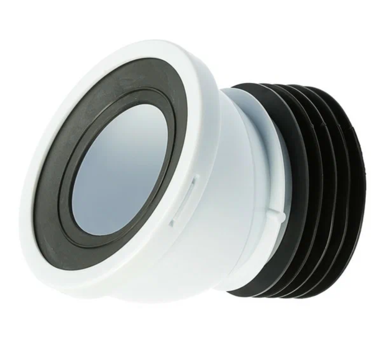 Сливная муфта д/унитаза АНИ W2228  22,5° короткая