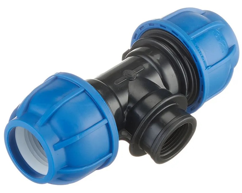 Тройник вн/р 32* 3/4"*32 ПНД Tebo