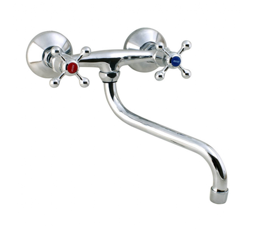 Смеситель кухня кер Frap F4608 н/излив прист крест