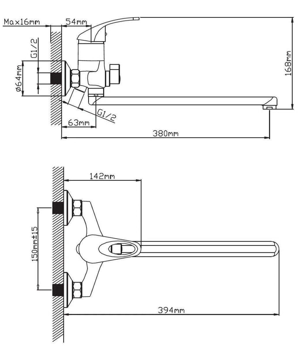Смеситель ванна шар Cronwil CD040-22 лат