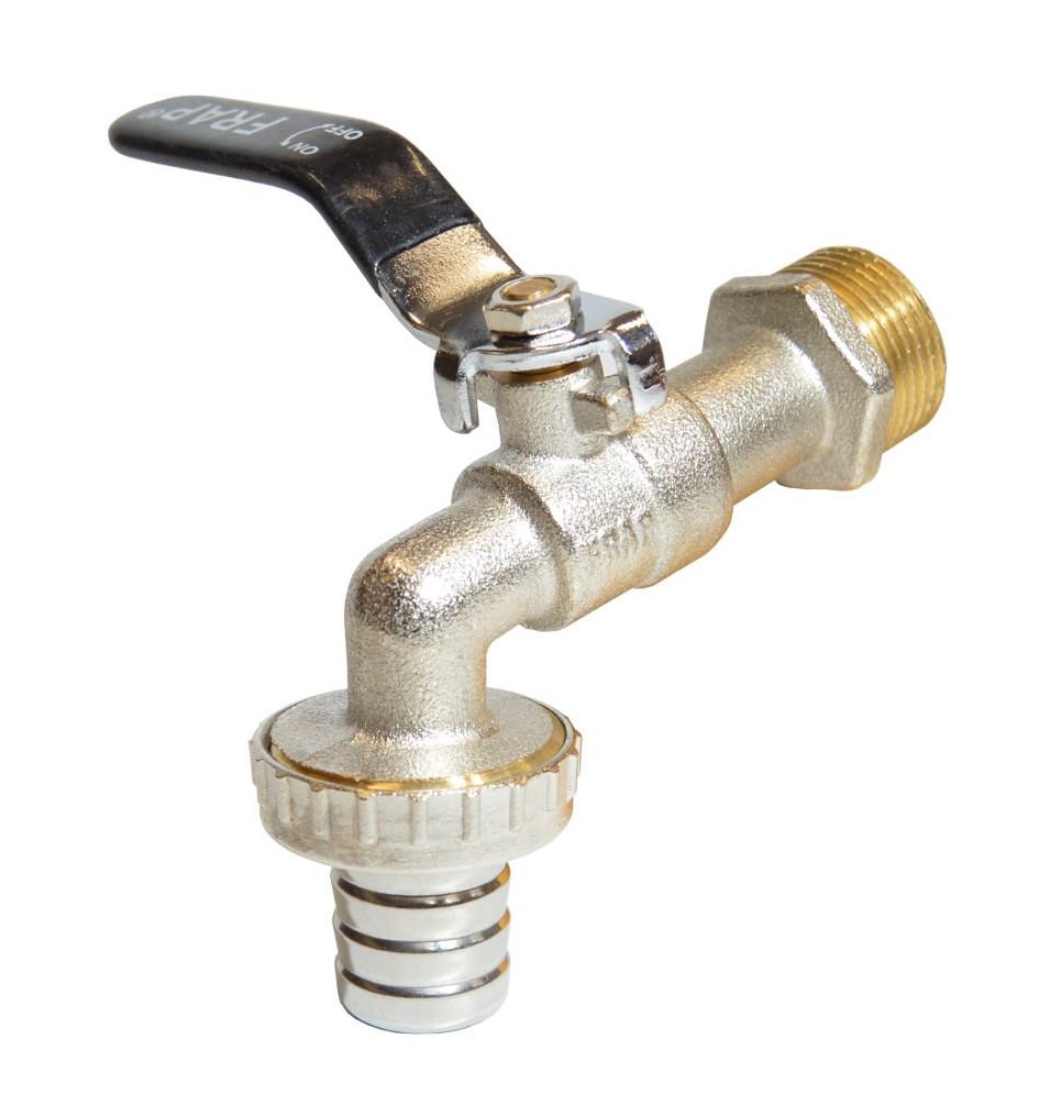 Кран шаровой    1/2" со штуцером ручка Frap F231.04