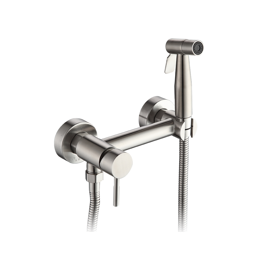 Смеситель гигиенический душ шар Frap F7503-5 нерж прист 25мм сатин