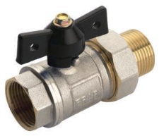 картинка Кран шаровой    3/4" с американкой бабочка Frap FR214(-/6/60 шт)