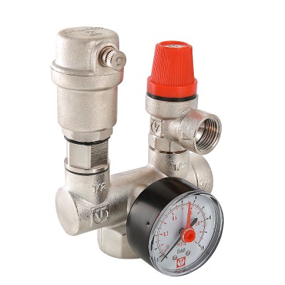 Группа безопасности Valtec 1" с манометром 0-4 бар VT.460.0.3