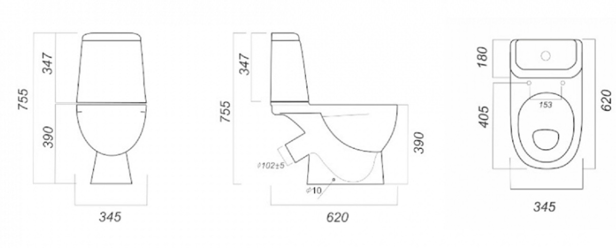 Компакт Sanita Max Comfort антивсплеск косой 2 реж дюро м/л