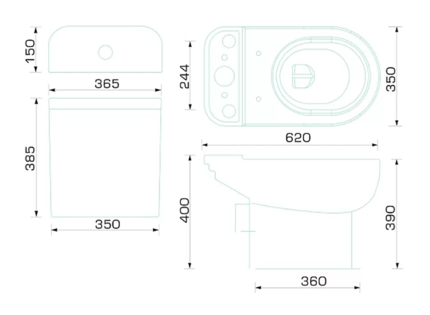 Компакт Gesso W 103 Home de Luxe антивсплеск прямой 2 реж дюро м/л