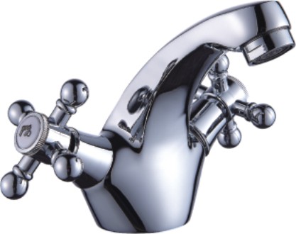 Смеситель раковина кер Эверест В10-333 руч пластик крест